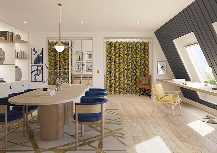 Magali, Ochre - Made to Measure Curtains - Image 14